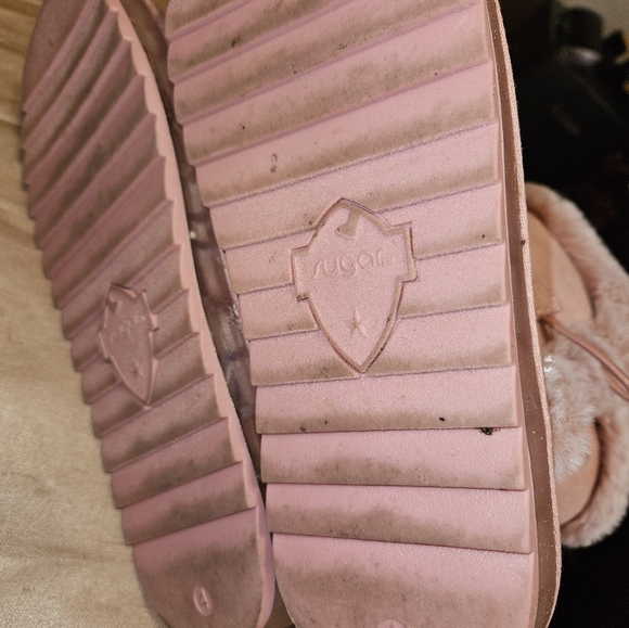 Sugar pink light up furry boots size 4 women - Picture 5 of 8